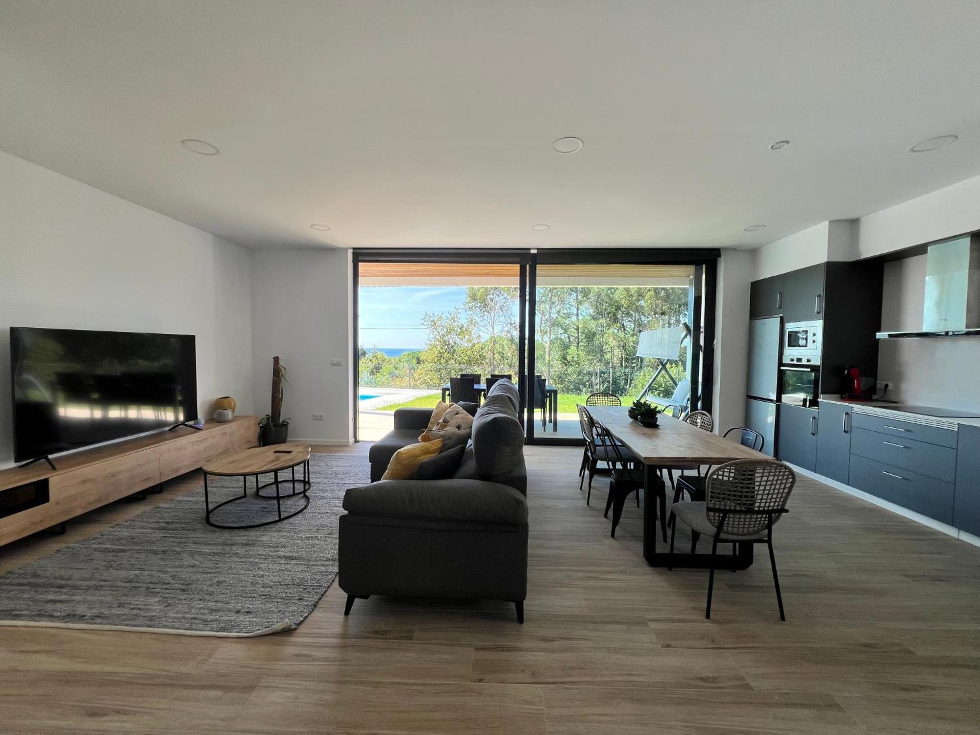 Casa Os Balcons Ria De Arousa Boiro Exteriör bild