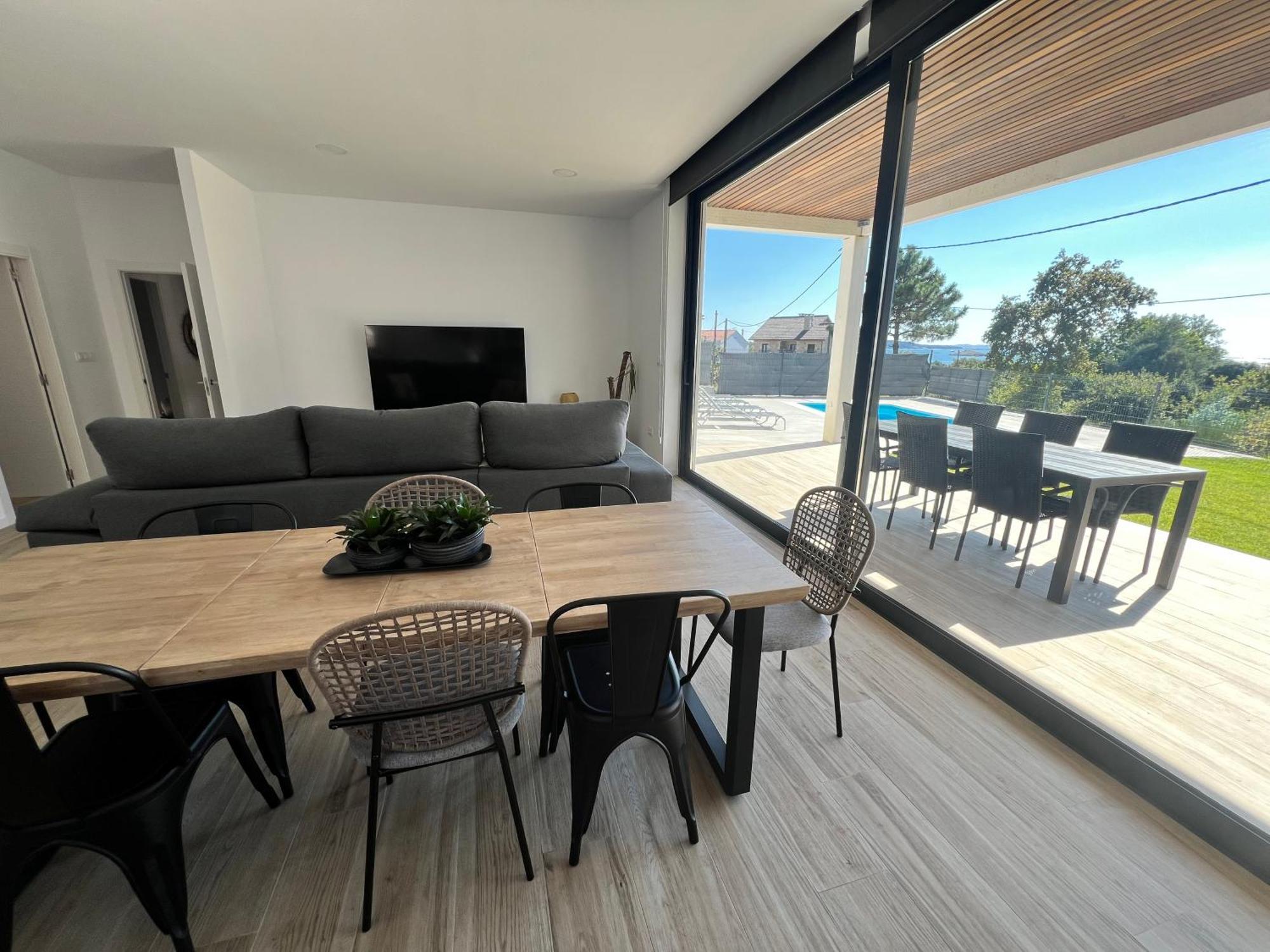 Casa Os Balcons Ria De Arousa Boiro Exteriör bild